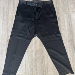 Nili Lotan Womens Silk Black Paris Pants Dropped Crotch Size 6